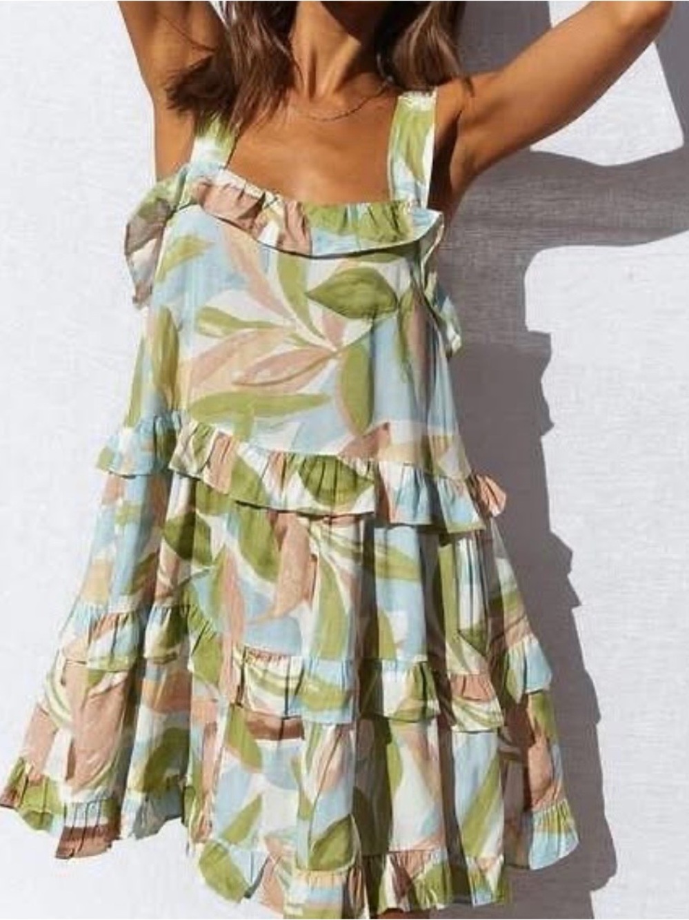 Petal & Pup - Girl and the Sea Tropical Sundress, Size Small